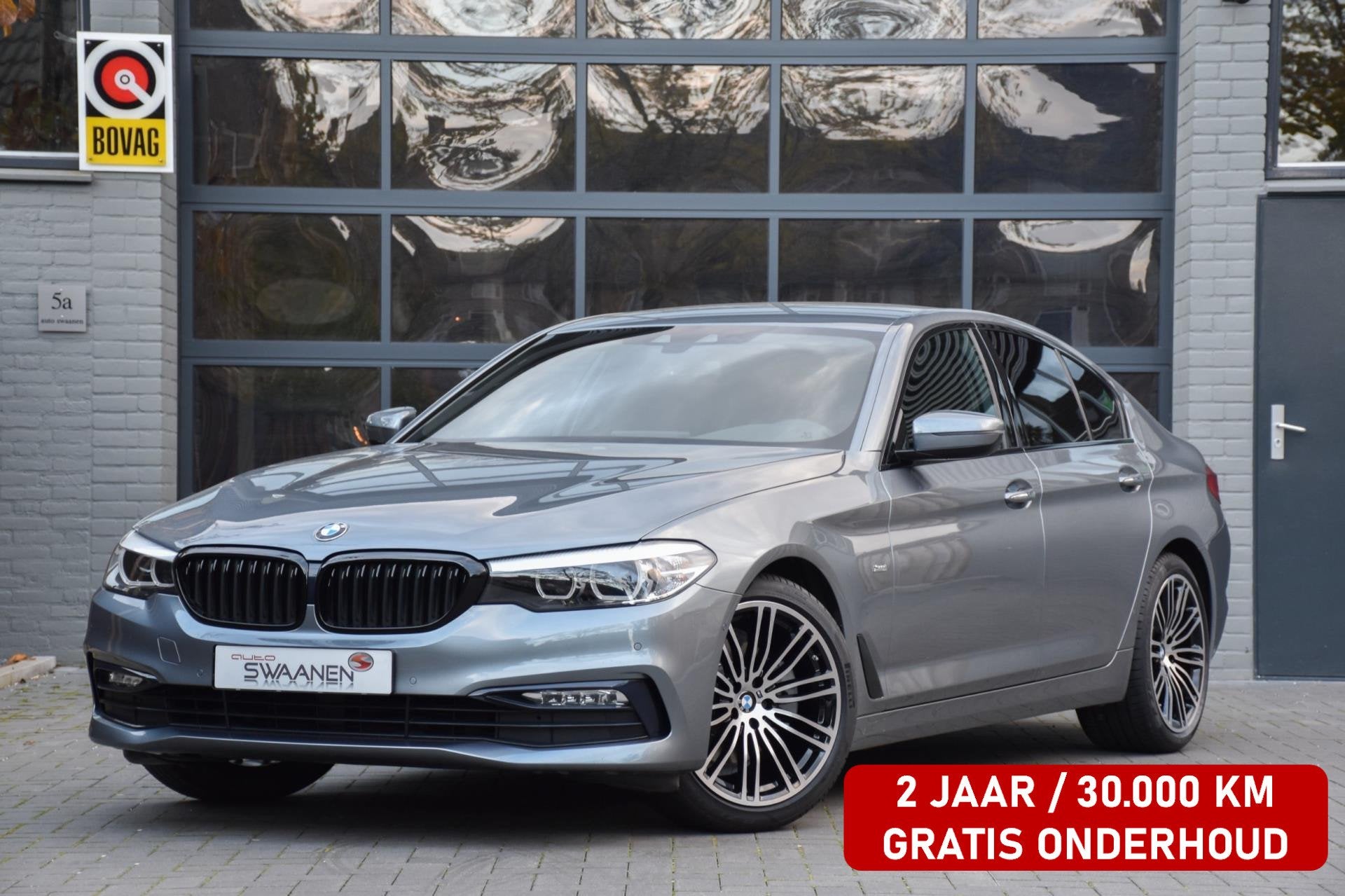 BMW 5-serie 520d Executive BOVAG Garantie, 12 maanden, Achterwielaandrijving, Euro 6, Leder en Stof