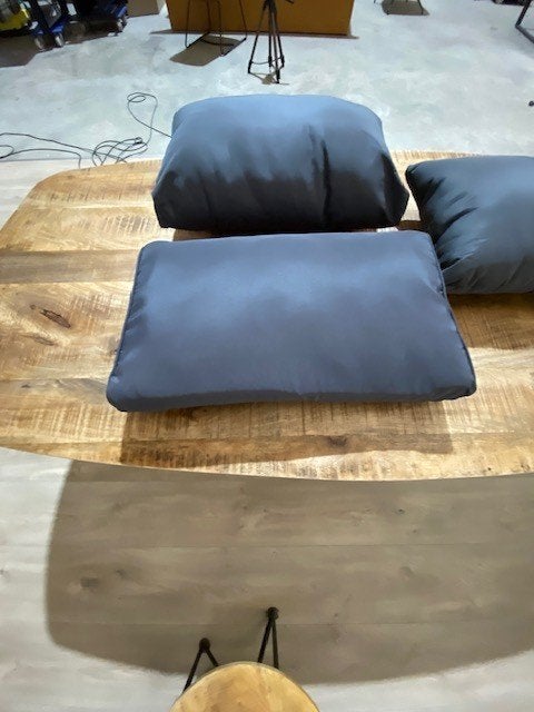 Loungekussens grijs - rug- en sierkussens - los verkrijgbaar, Overige materialen, Nieuw, Loungeset, Ophalen
