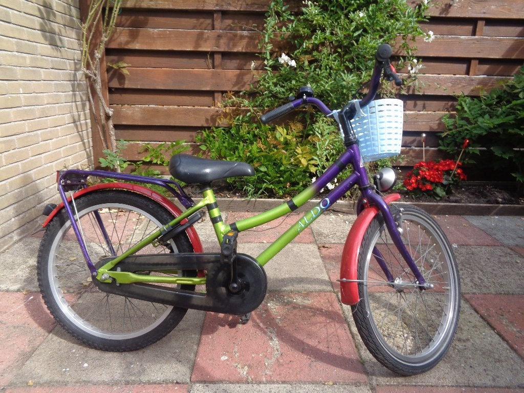 Meisjesfiets 20 inch, Terugtraprem, Gebruikt, Handrem, 20 inch