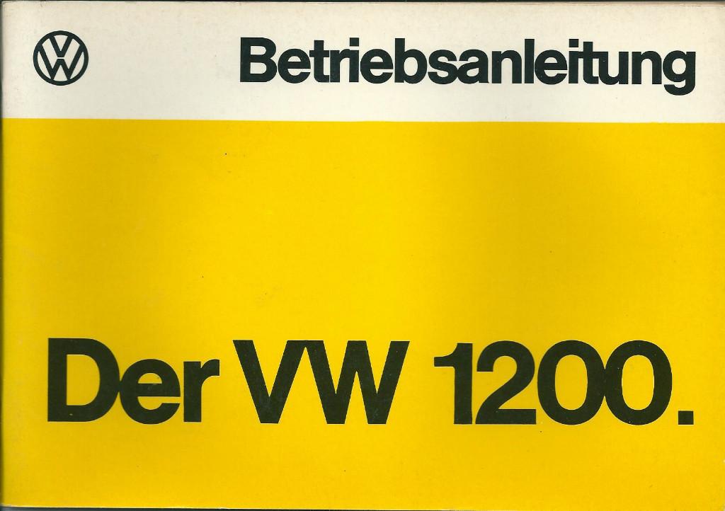 Handleiding/Instructieboekje Volkswagen Kever 1974 Duits, Ophalen of Verzenden