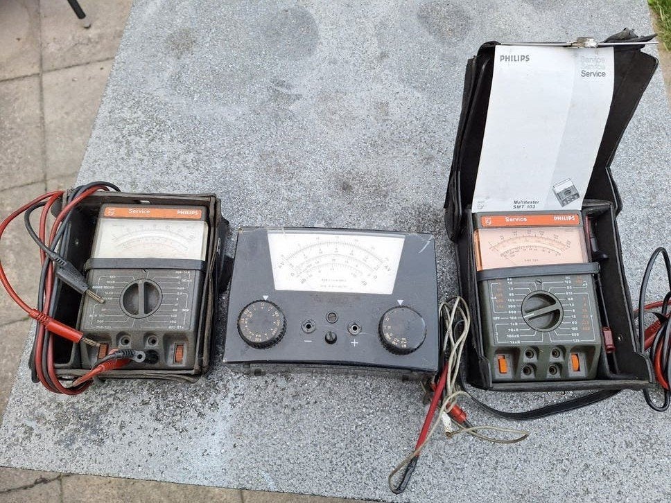 Oude Philips multimeters, Ophalen, Gebruikt