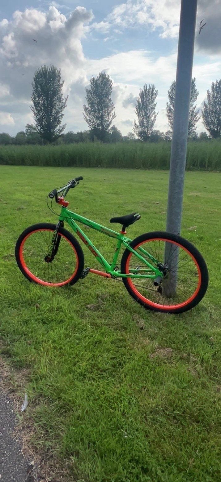 Se bike savage flyer wheelie bike 10 speed, Ophalen, 24 inch of meer, Aluminium, Zo goed als nieuw