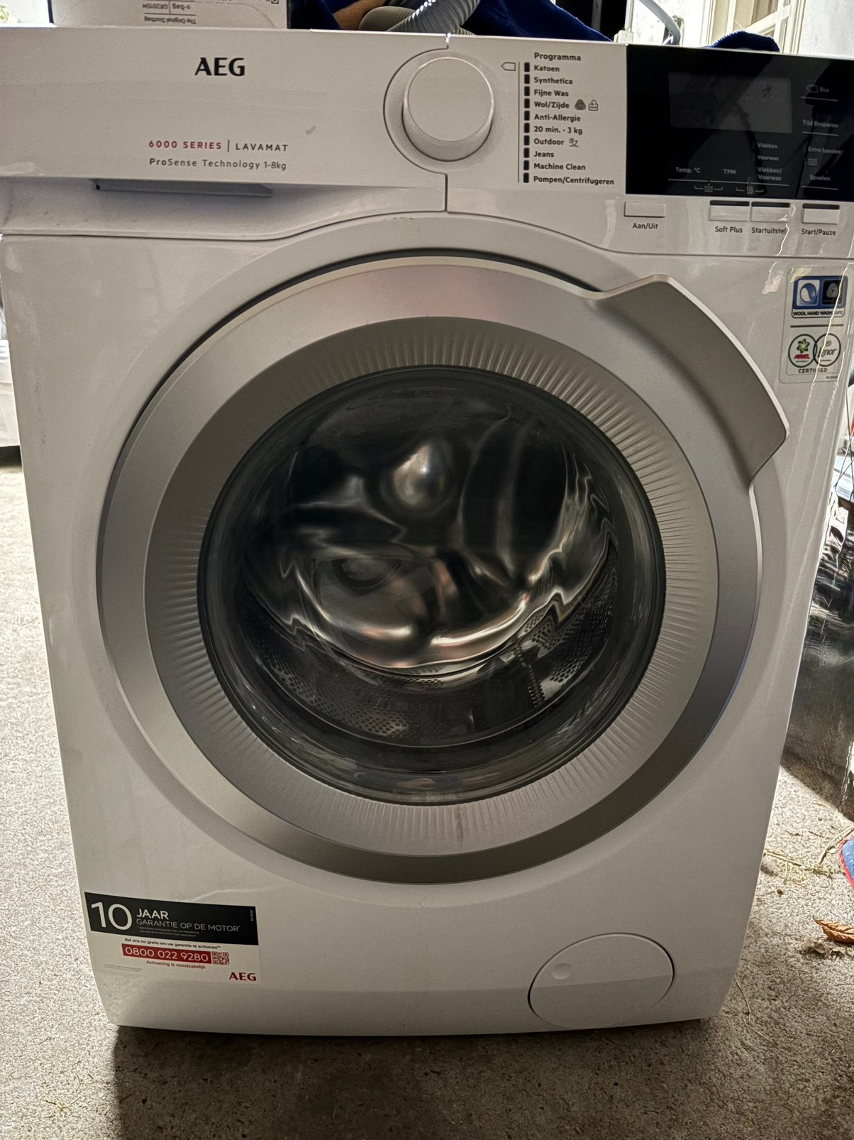 AEG 6000 Series Lavamat (1600 TPM) wasmachine uit 2020, Witgoed en Apparatuur, Ophalen, 1200 tot 1600 toeren, 8 tot 10 kg, Zo goed als nieuw