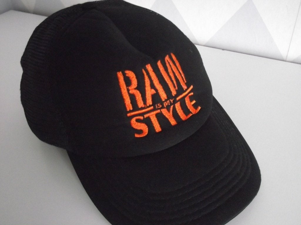 zwart pet oranje Raw is my style Truckercap Festival Pet, RAWSTYLE, One size fits all, Ophalen of Verzenden, Pet