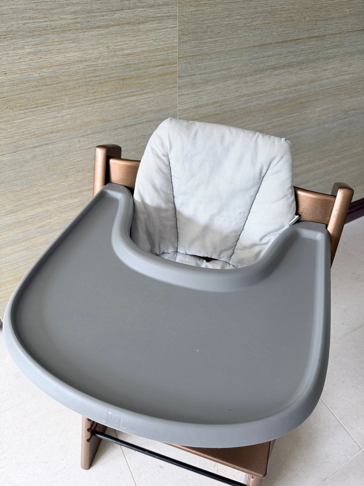 Stokke kinderstoel accessoires: eetblad, gordel, kussen, Ophalen, Zo goed als nieuw, Overige typen, Afneembaar eetblad
