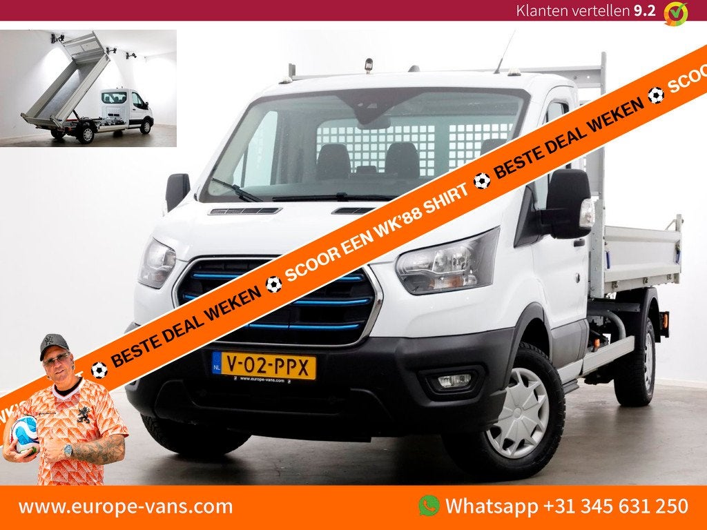 Ford E-Transit 350 68 kWh Trend WLTP Range 317km 100% Electr, Auto's, Bestelauto's, Automaat, Achterwielaandrijving, Gebruikt