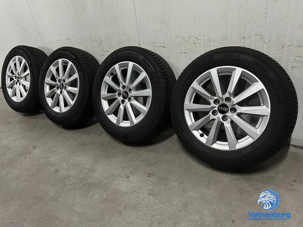 7-8mm! Originele Audi A1 82A 16 inch velgen 5x100 winterband, Gebruikt, -, Banden en Velgen, -