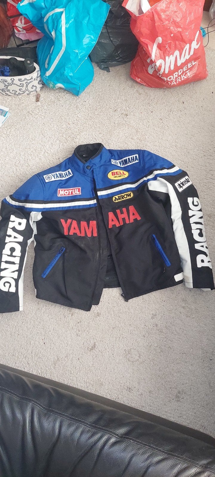 Yamaha Racing Motorjas - Blauw/Zwart/Wit, Ophalen, Jas | textiel, Dames, Yamaha