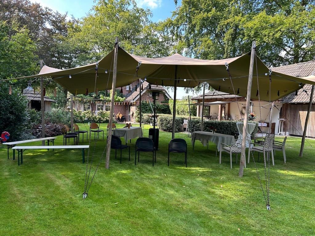 TE HUUR: *STRETCHTENT*, Ophalen of Verzenden, 8 meter of meer, 6 meter of meer
