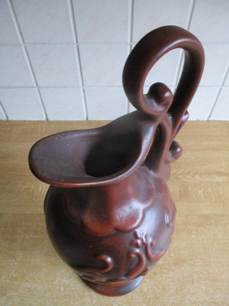 W. Germany 052 40 vaas retro kan bruin klassiek Duits, Antiek en Kunst, Antiek | Keramiek en Aardewerk, Ophalen