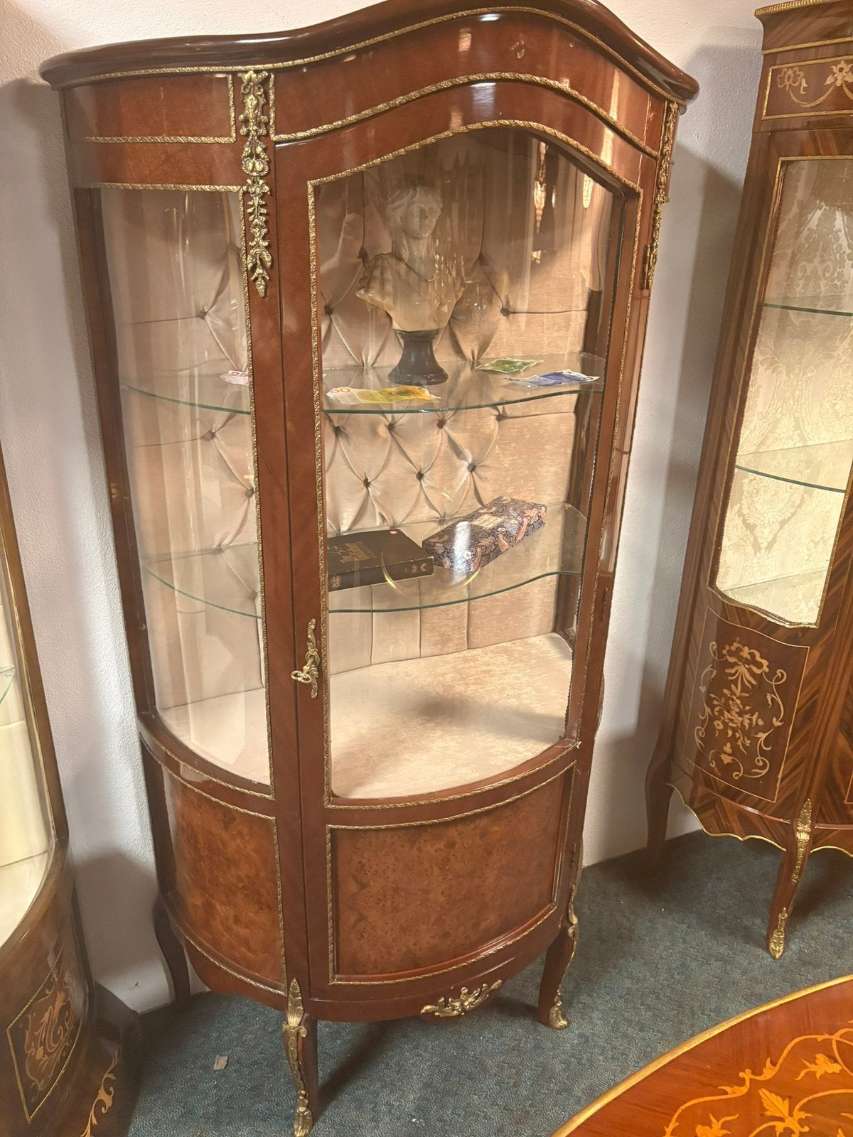 Barok vitrine nr 4, Huis en Inrichting, Kasten | Vitrinekasten, Ophalen of Verzenden, Zo goed als nieuw