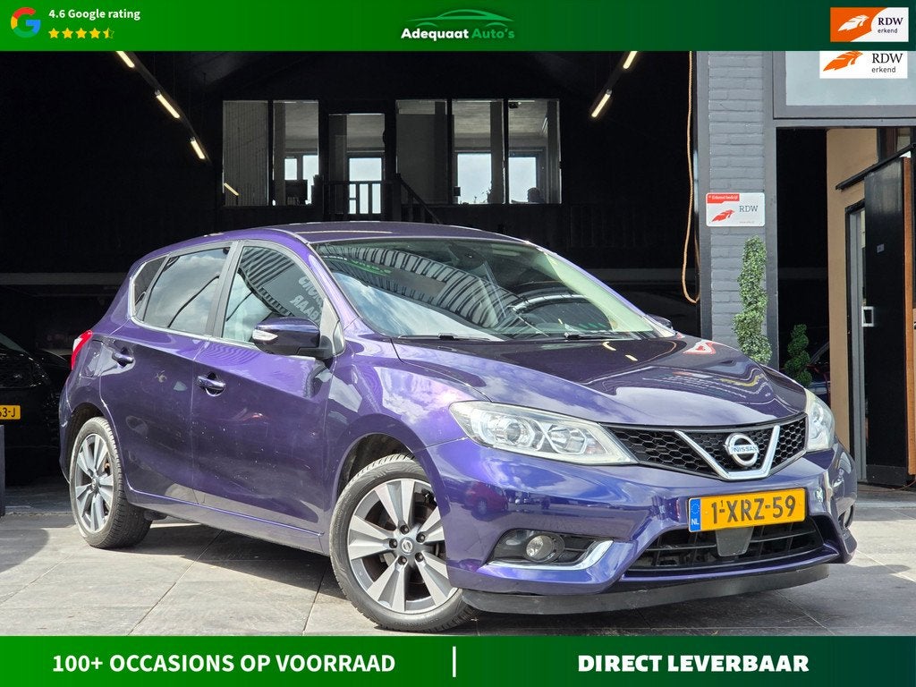 Nissan Pulsar 1.2 DIG-T Tekna|Airco|Navi|Leer|Camera|NAP|APK, Auto's, Nissan, Voorwielaandrijving, Euro 5, Gebruikt, 4 cilinders