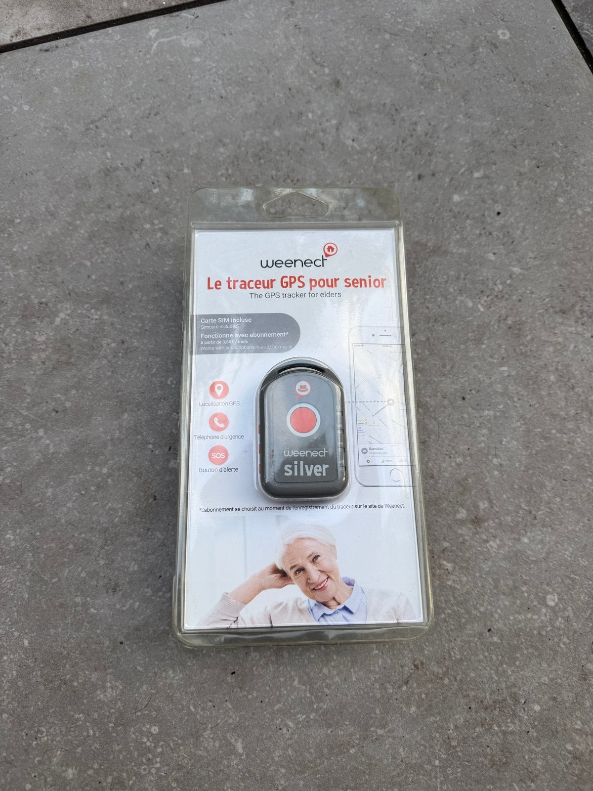 Weenect WE401 GPS Tracker – SPLINTERNIEUW, Ophalen of Verzenden, Nieuw, Grijs