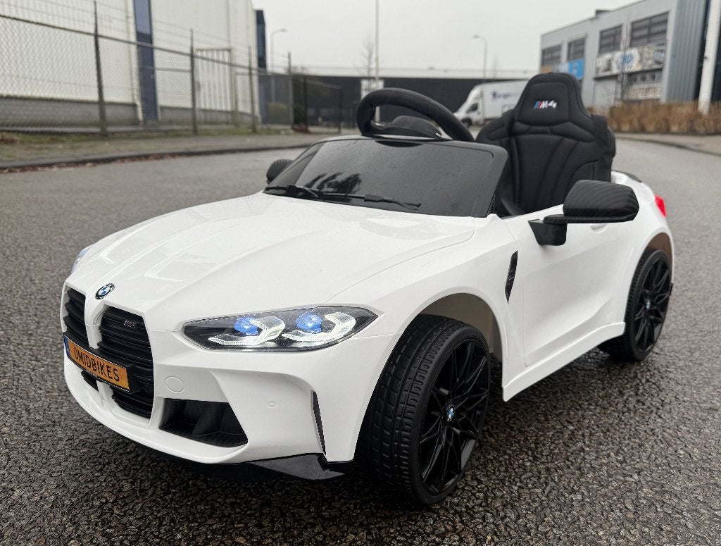 BMW M4 12v zwart Afstands. - Bleutooth - Led - Leder - Rubb!, Nieuw