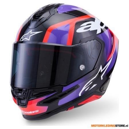 Alpinestars S-R7 Lumen Integraalhelm, Zwart-Violet-Wit, Ophalen of Verzenden, Nieuw met kaartje