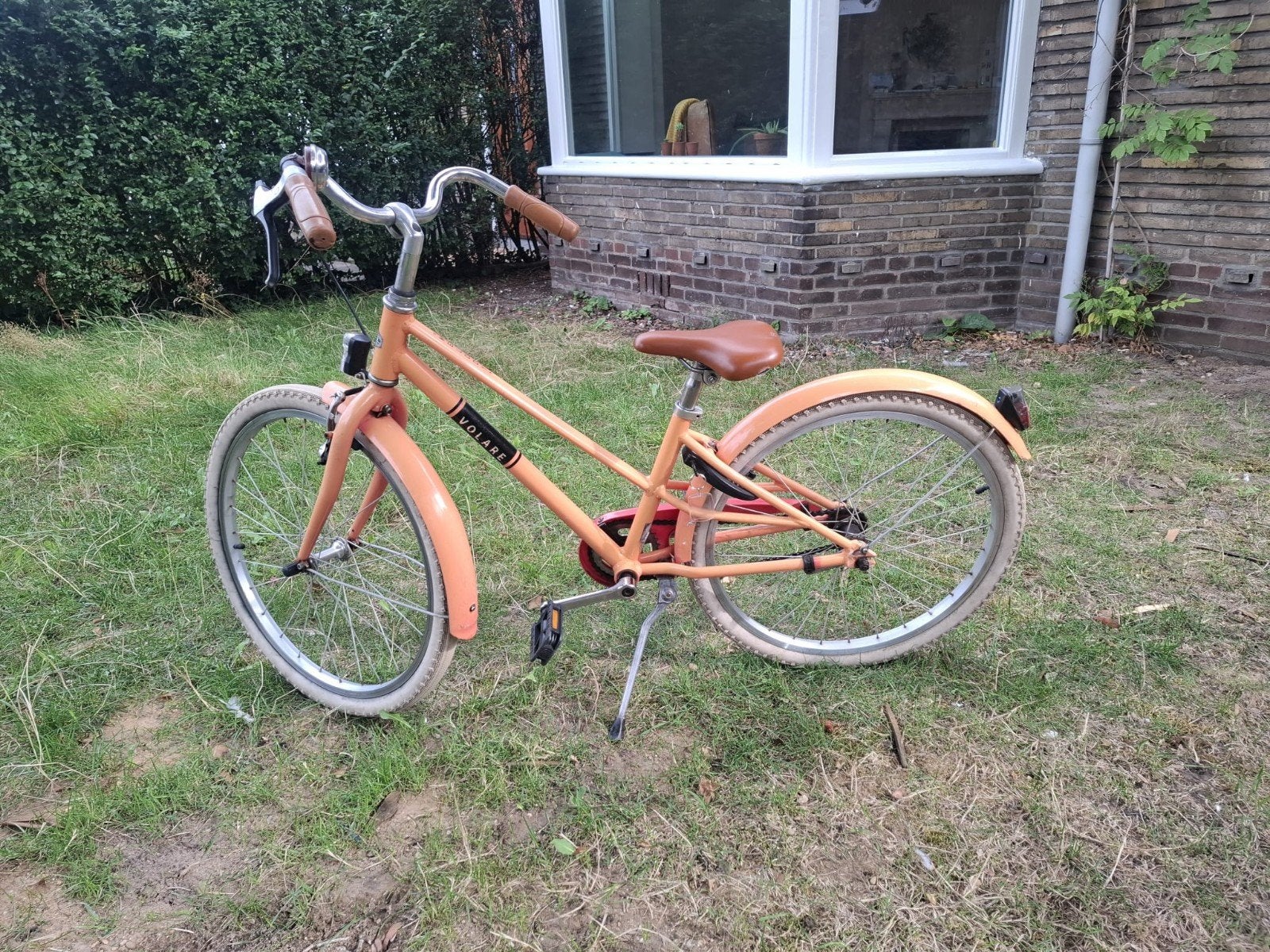 Volare kinderfiets 24 inch - Oranje, Ophalen, Gebruikt, Volare, Terugtraprem