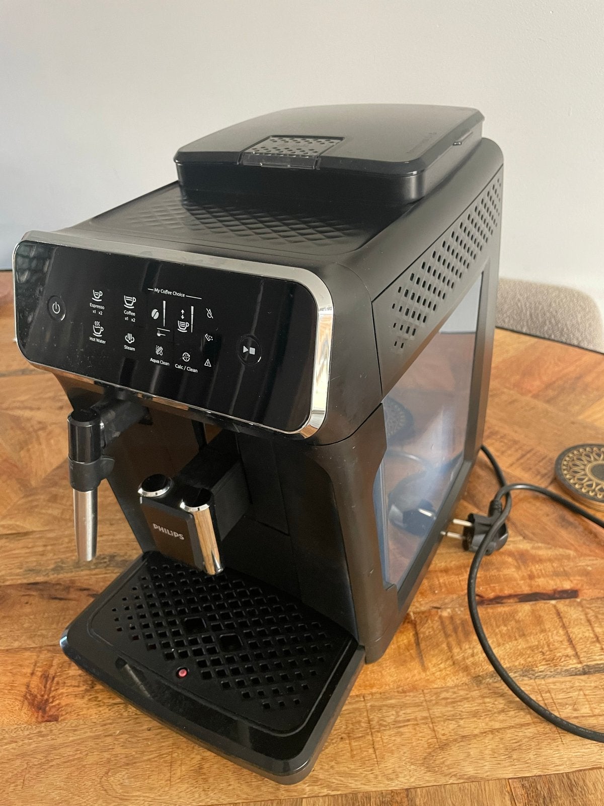 Philips Volautomatische Espressomachine - Zwart, Ophalen, Afneembaar waterreservoir, Espresso apparaat, Koffiebonen