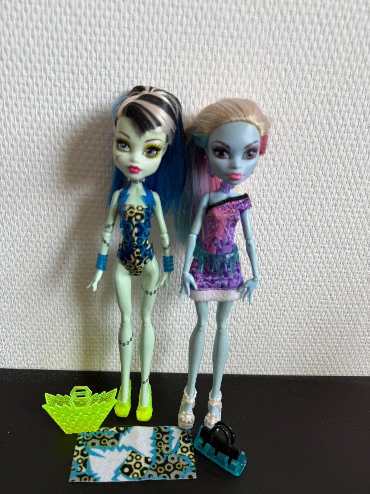 Monster high poppen Frankie en Abbey, Kinderen en Baby's, Speelgoed | Poppen, Ophalen of Verzenden, Zo goed als nieuw, Overige typen