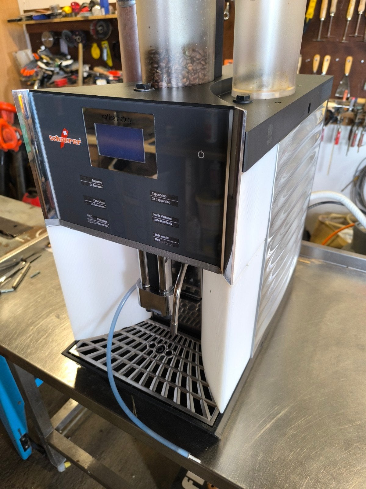 WMF Presto/1400 en Schaerer Coffee Factory, 10 kopjes of meer, Ophalen of Verzenden, Refurbished, Koffiemachine