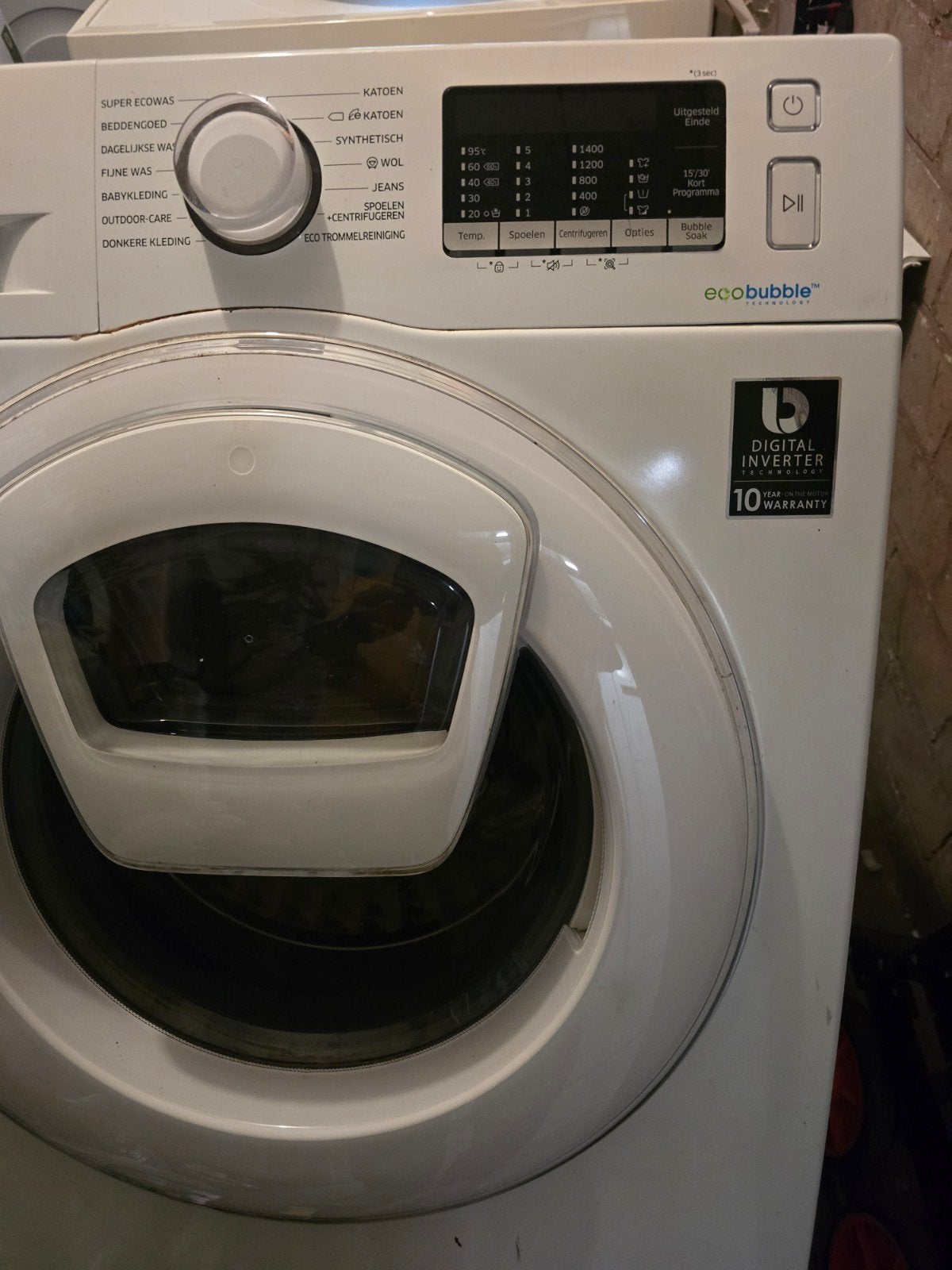 Samsung WW90K5400WW/EN Wasmachine 9kg EcoBubble, Ophalen of Verzenden