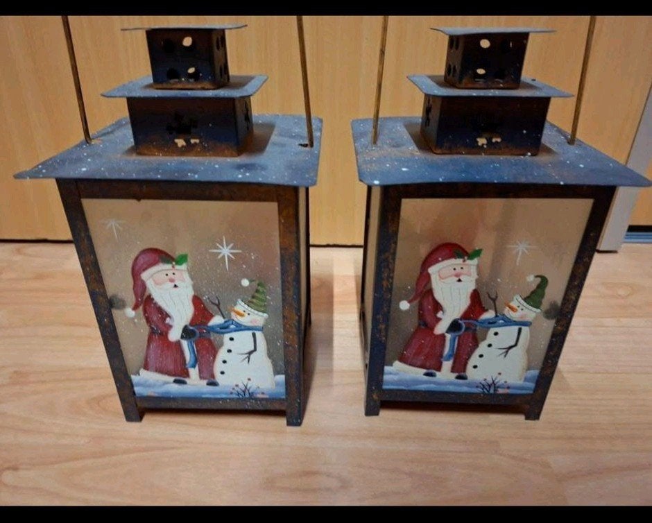 windlicht 2 stuks kerst, Diversen, Kerst, Ophalen