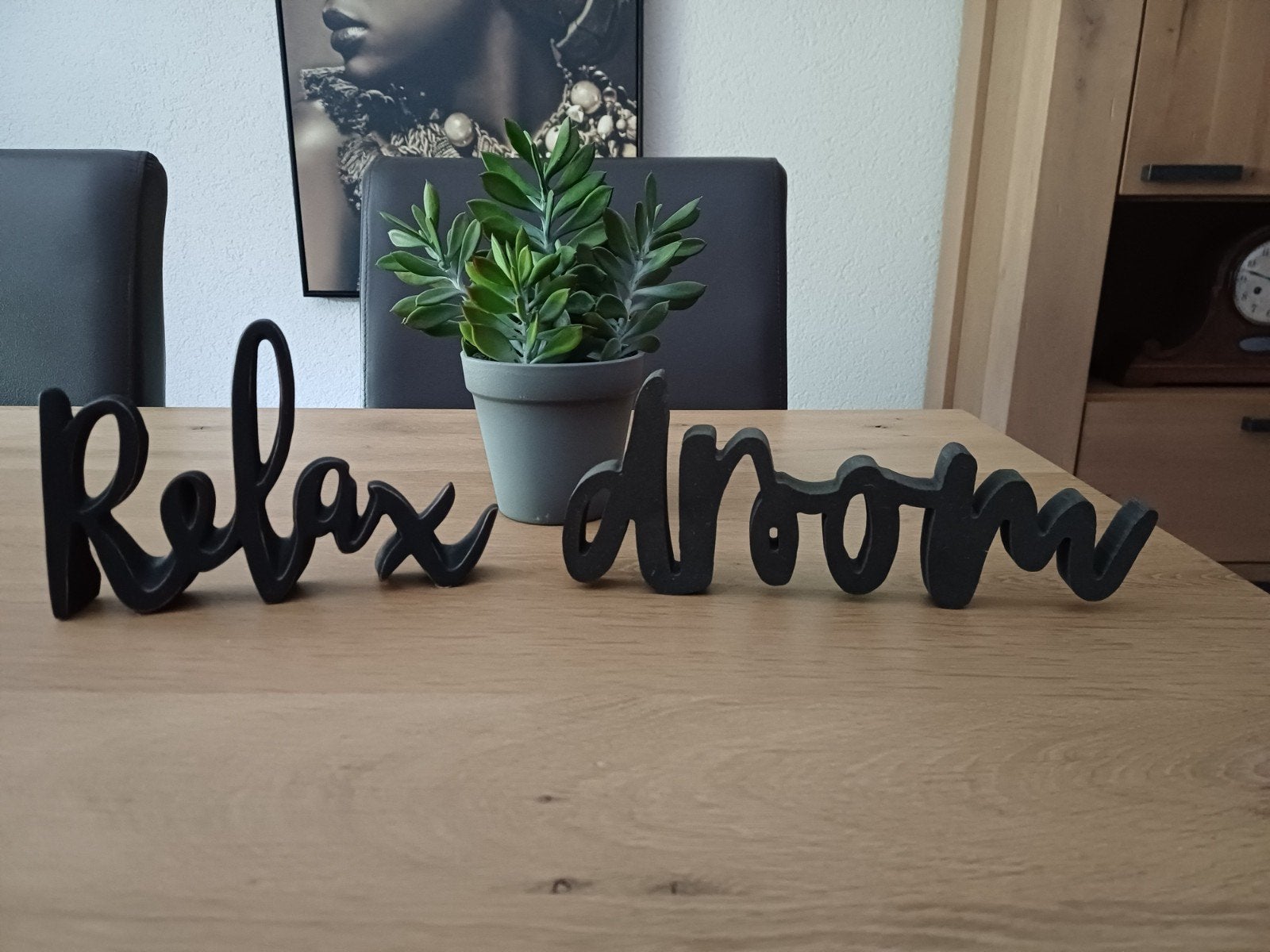 Te koop: Relax en Droom - woorden om neer te zetten, Overige typen, Ophalen, Zo goed als nieuw, Overige materialen