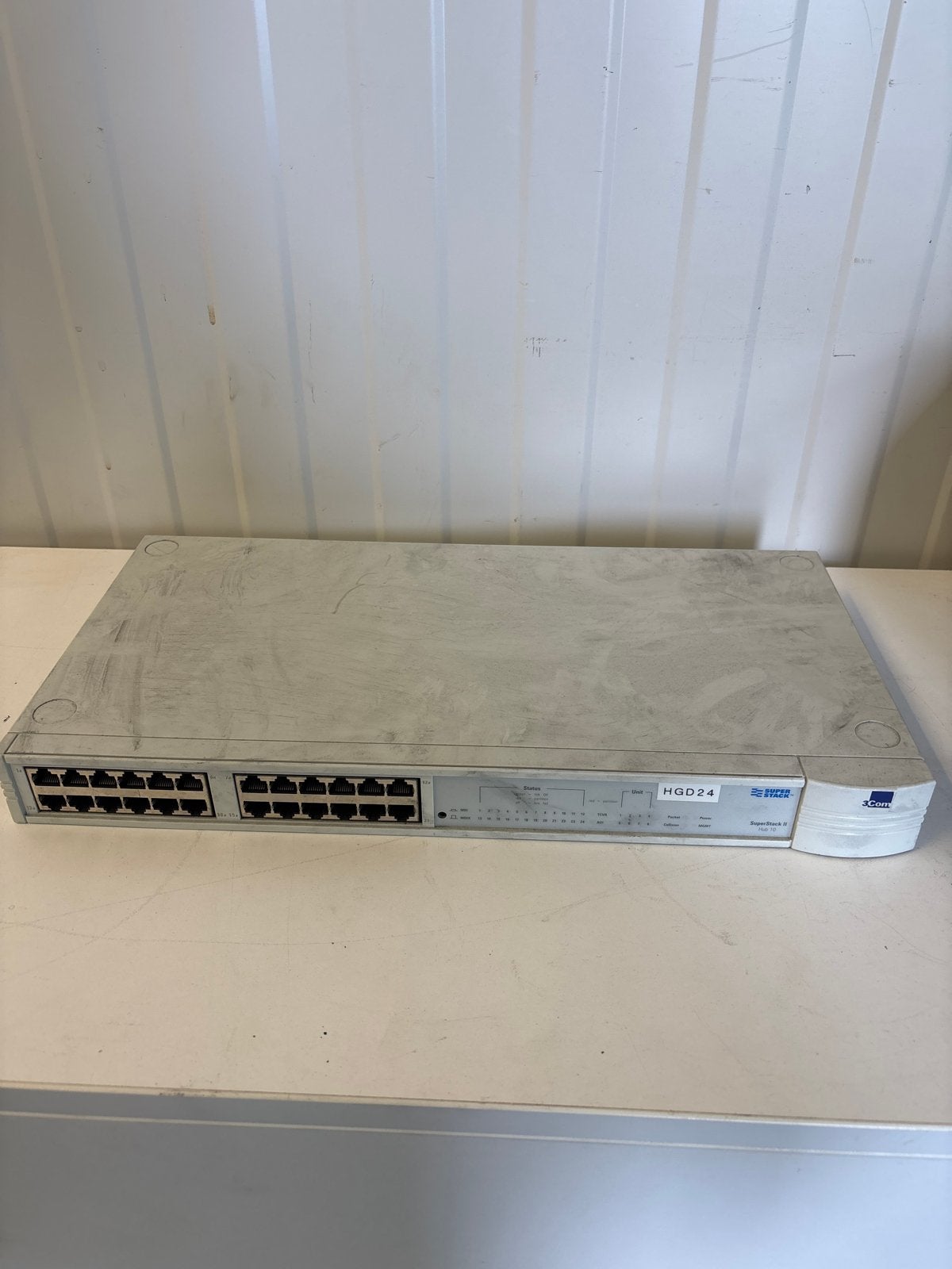 3Com SuperStack II Hub 10 HGD24 - 24-poorts Ethernet Hub, Ophalen of Verzenden, Gebruikt