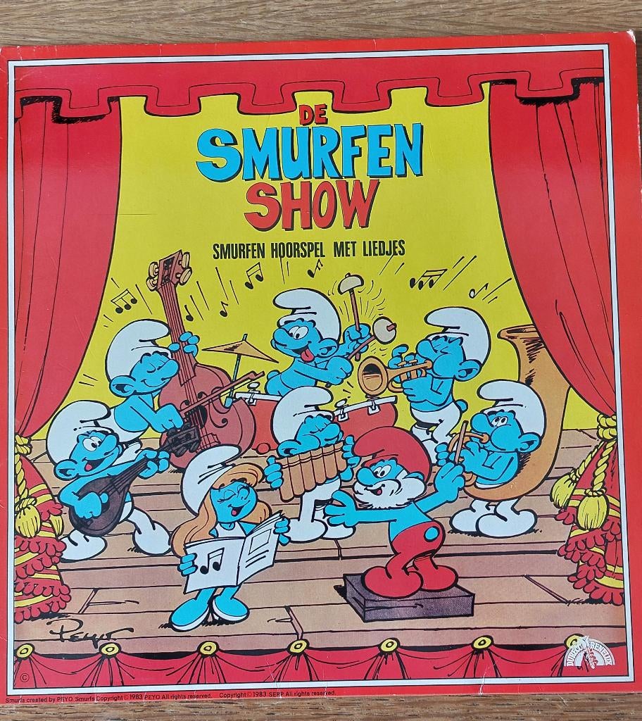 132430  LP  De smurfenshow, Cd's en Dvd's, Vinyl | Kinderen en Jeugd, Ophalen of Verzenden, Gebruikt, Verhaal of Sprookje, 3 tot 5 jaar