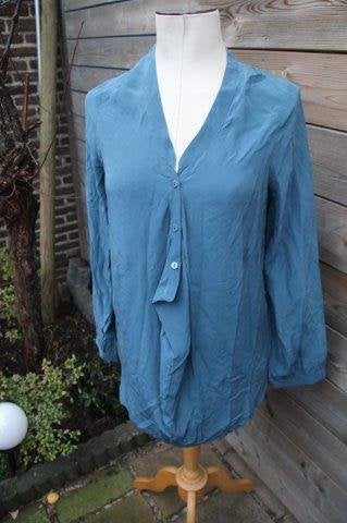 Tuniek petrol Bel Air mt T0 (M) transp zijde Vaste prijs OPR, Maat 38/40 (M), Blauw, Ophalen of Verzenden, Zo goed als nieuw