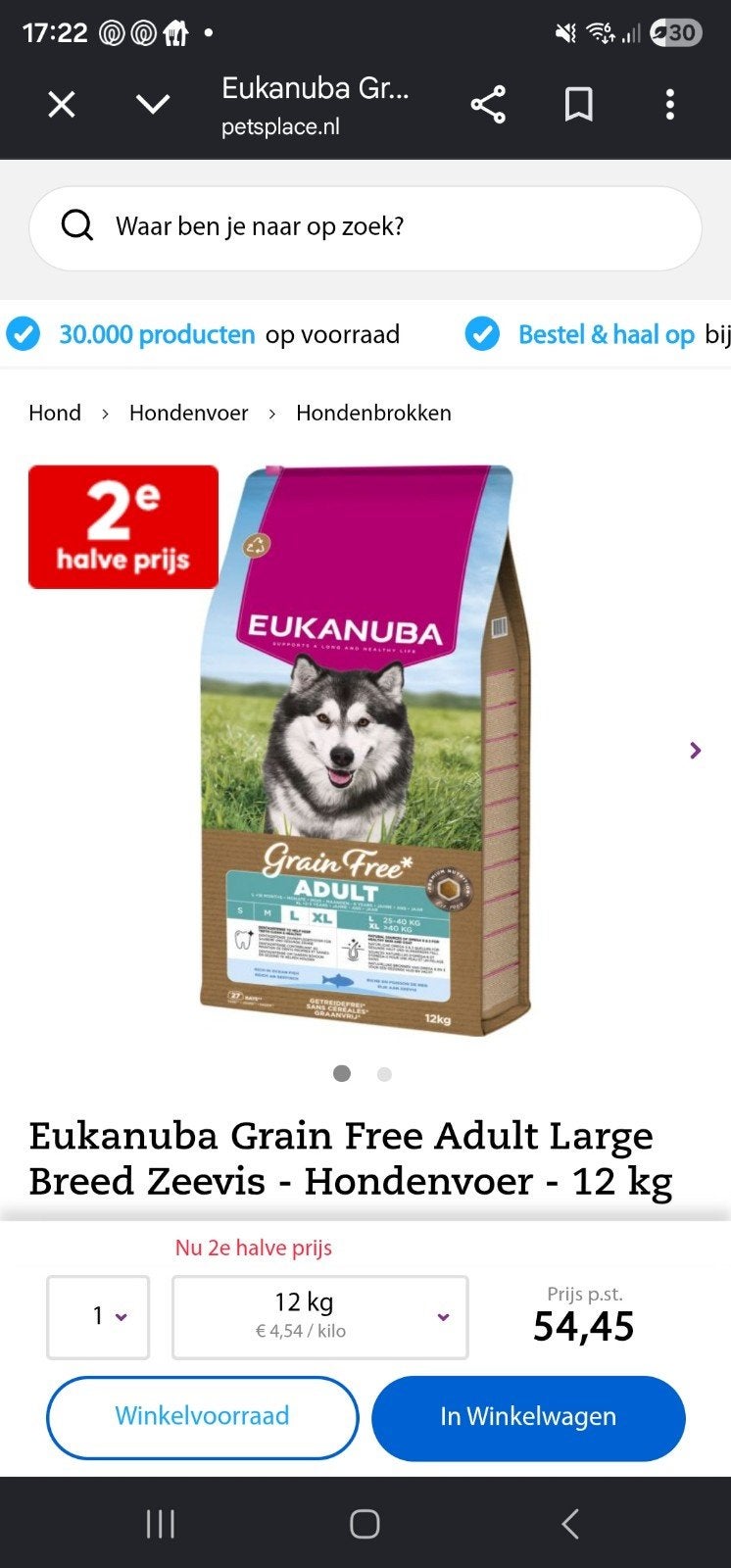 Hondenvoer, Ophalen, Hond
