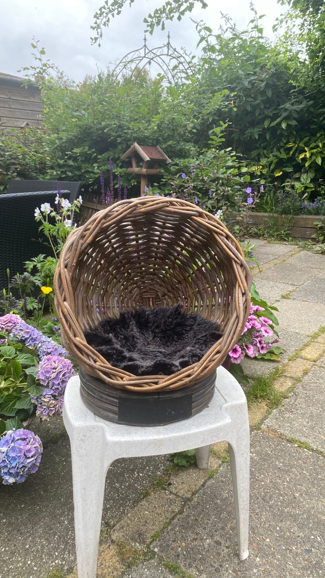 Rieten kattenholletje, Dieren en Toebehoren, Kattenmanden, Ophalen, Zo goed als nieuw, Riet