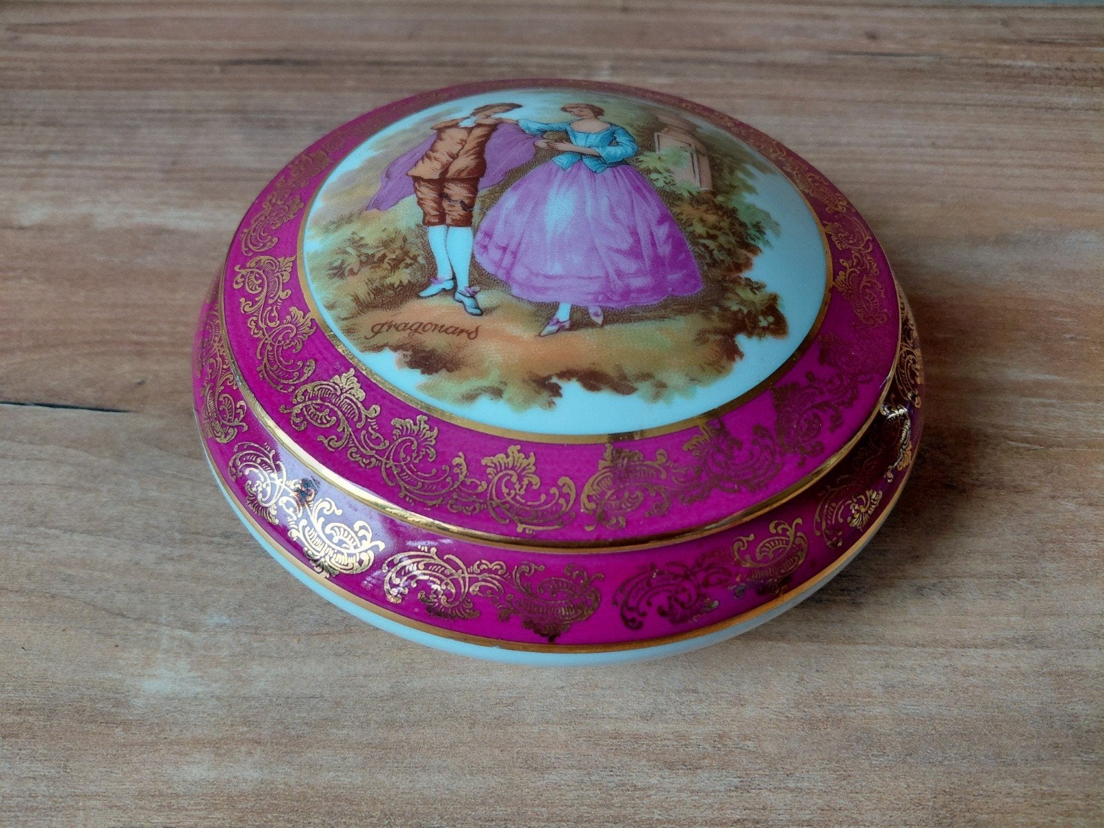 Limoges Fragonard Juwelen Doosje - Romantisch Decor, Antiek en Kunst, Ophalen of Verzenden
