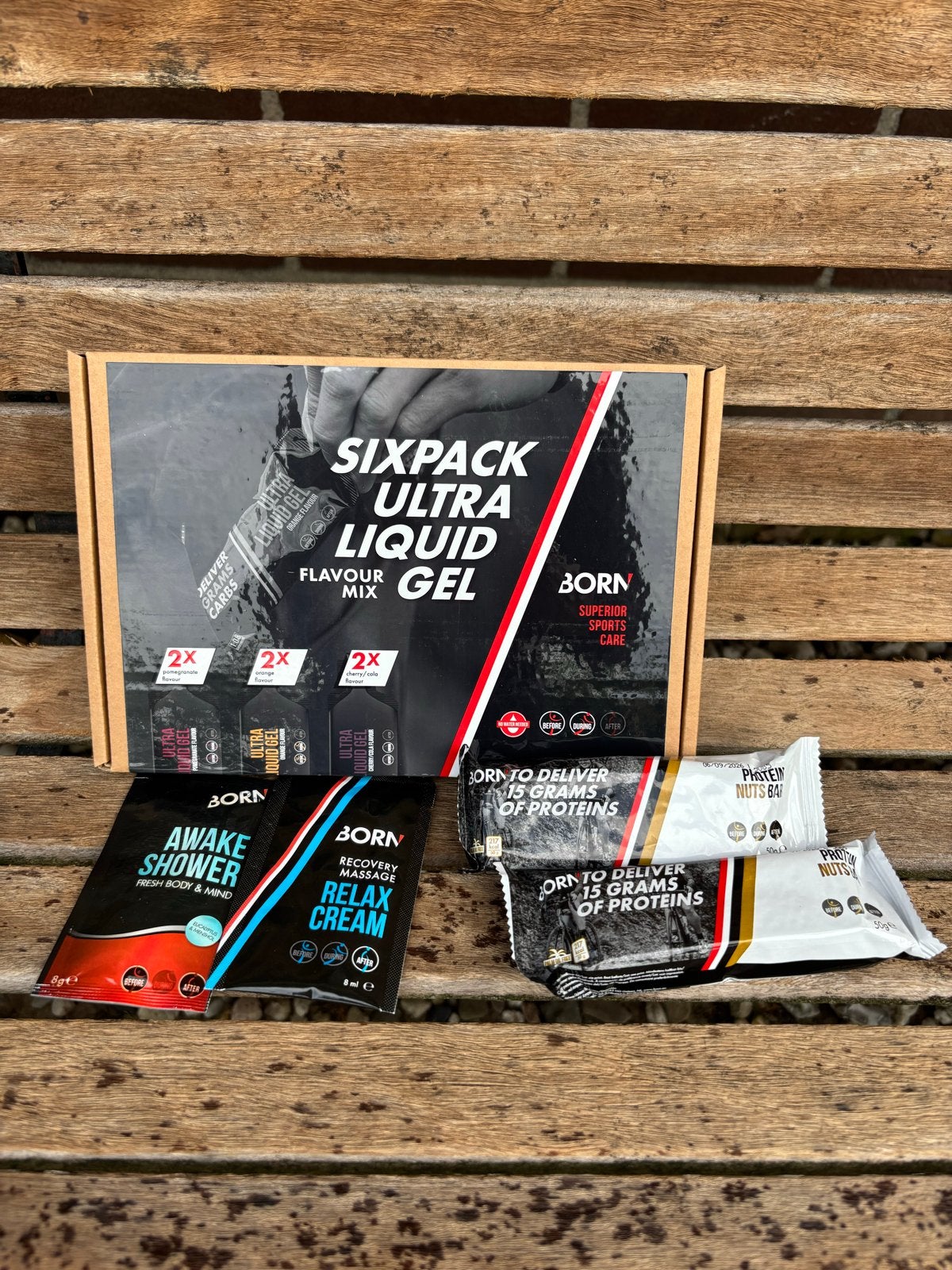BORN Sixpack Ultra Liquid Gel + 2 Proteïne Repen, Ophalen of Verzenden, Nieuw, Poeder of Drank