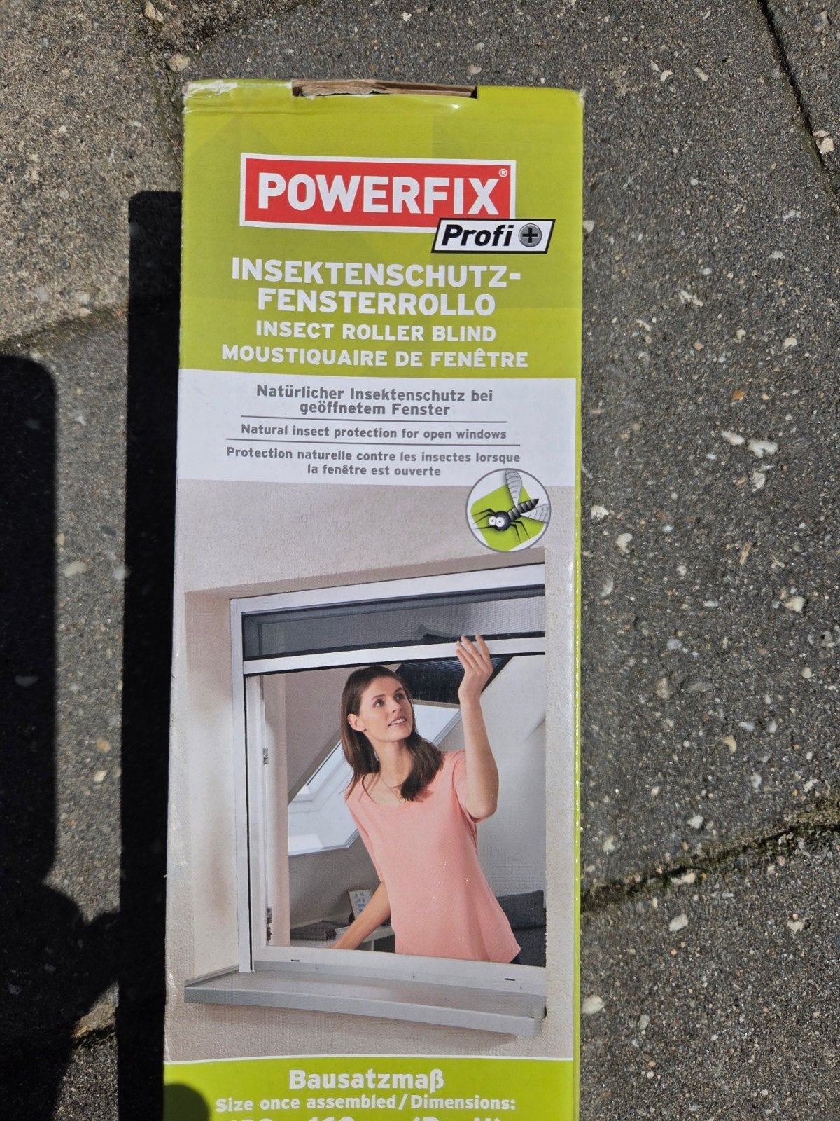 POWERFIX Profi Insektenschutz-Fensterrollo 130x160 cm, Doe-het-zelf en Verbouw, Ophalen, Nieuw, Minder dan 200 cm