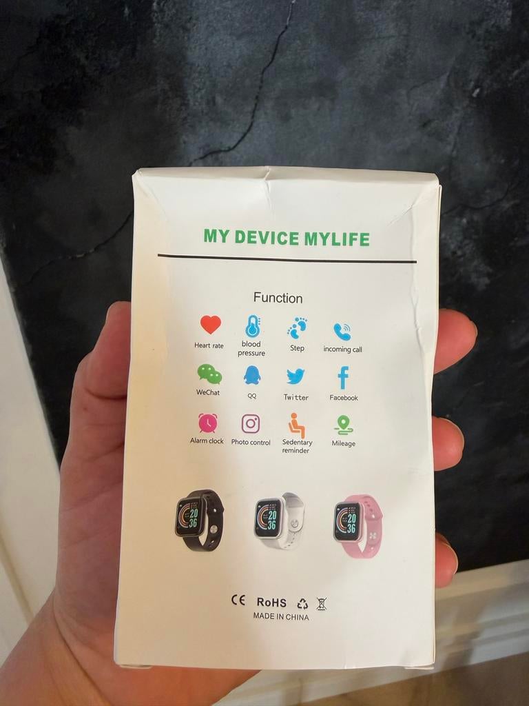Smart Armband - Jouw Persoonlijke Gezondheidsassistent, Hartslag, Zwart, Nieuw, Ophalen of Verzenden