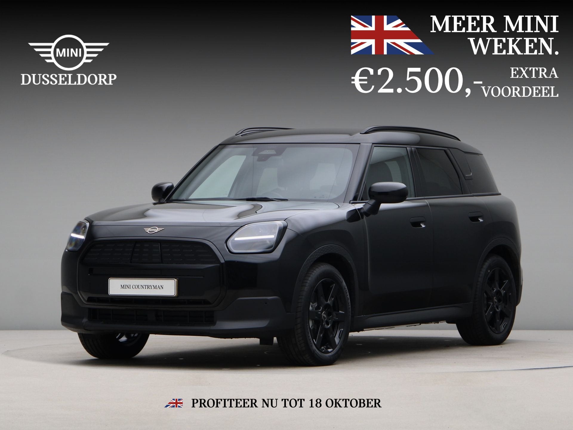 MINI Countryman E Blackyard Pakket XS PRIVATE LEASE EUR 598,, Auto's, Stof, Zwart, Zwart, Origineel Nederlands