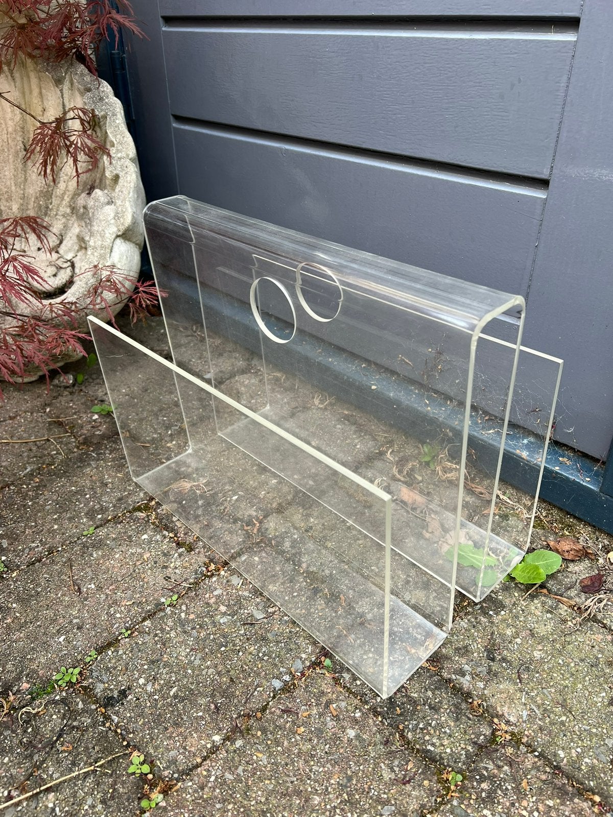 Vintage plexiglas lektuurbak jaren 70/80, Ophalen, Gebruikt