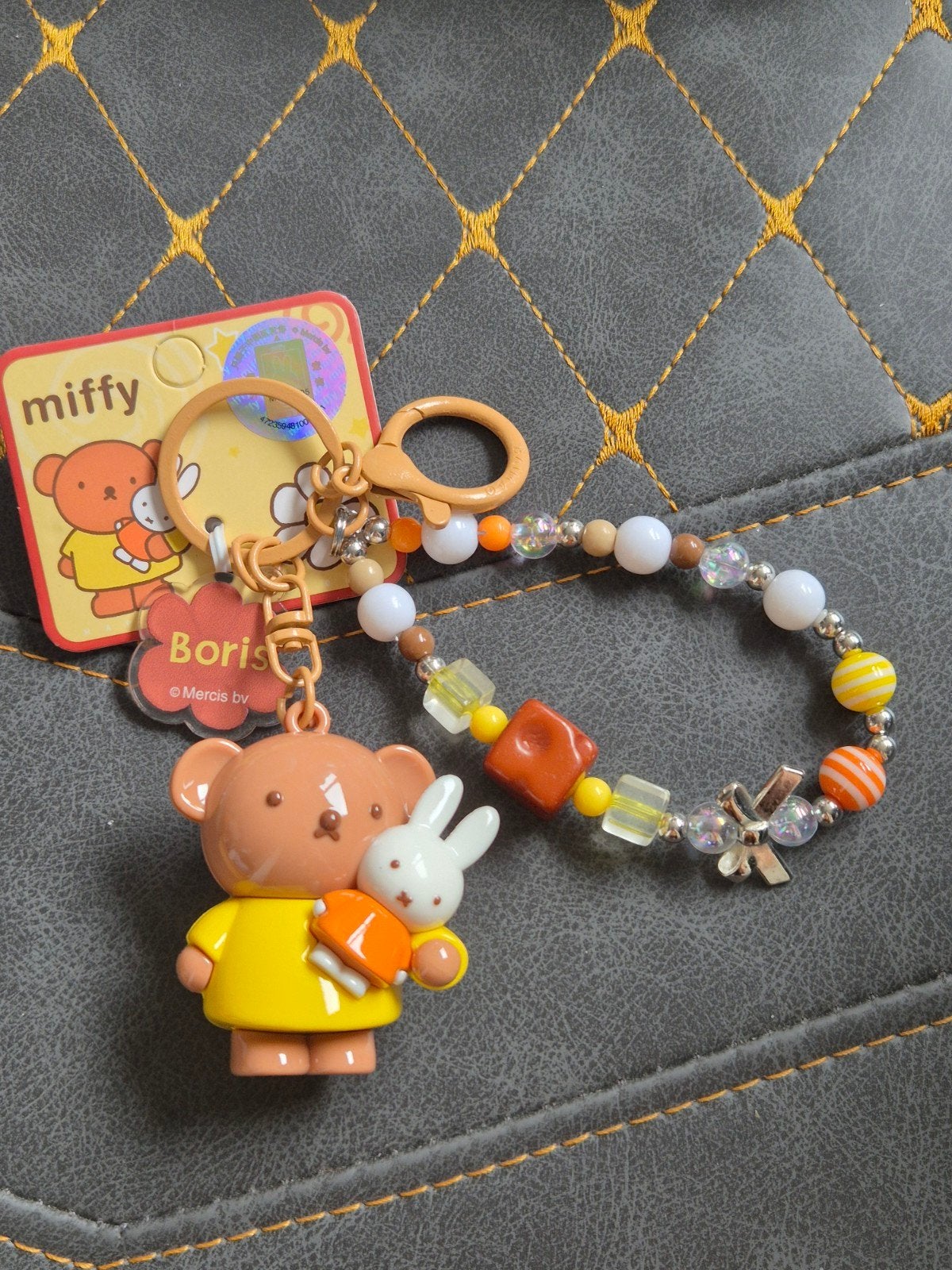 Nijntje Miffy Boris beer tas sleutel hanger met kaartje, Verzamelen, Ophalen of Verzenden, Nieuw, Knuffel of Figuurtje