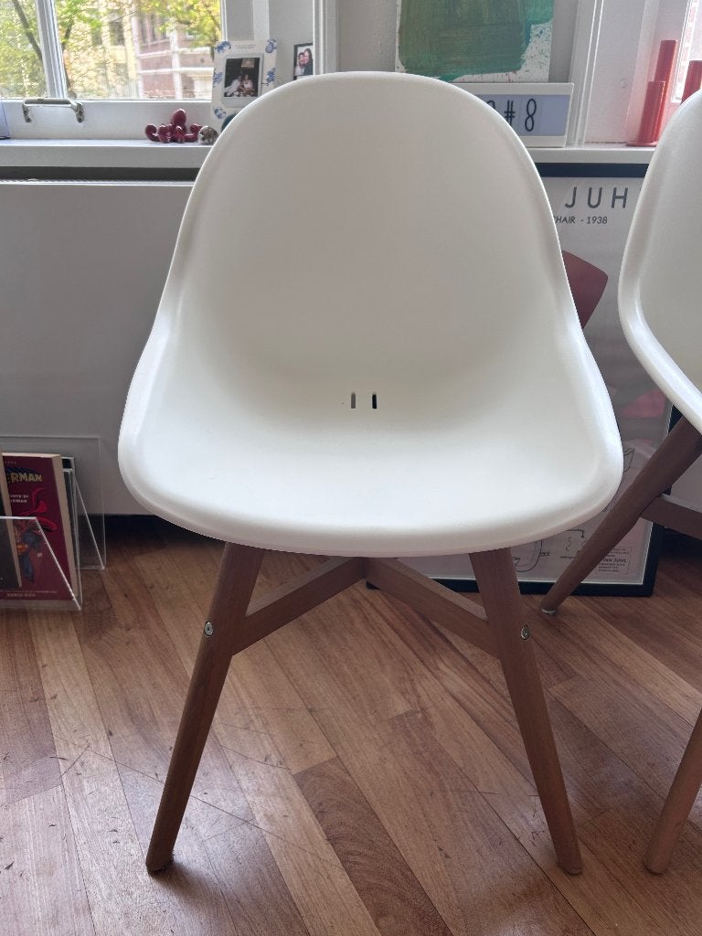 2 ikea chairs - 30€, Twee, Wit, Zo goed als nieuw, Ophalen
