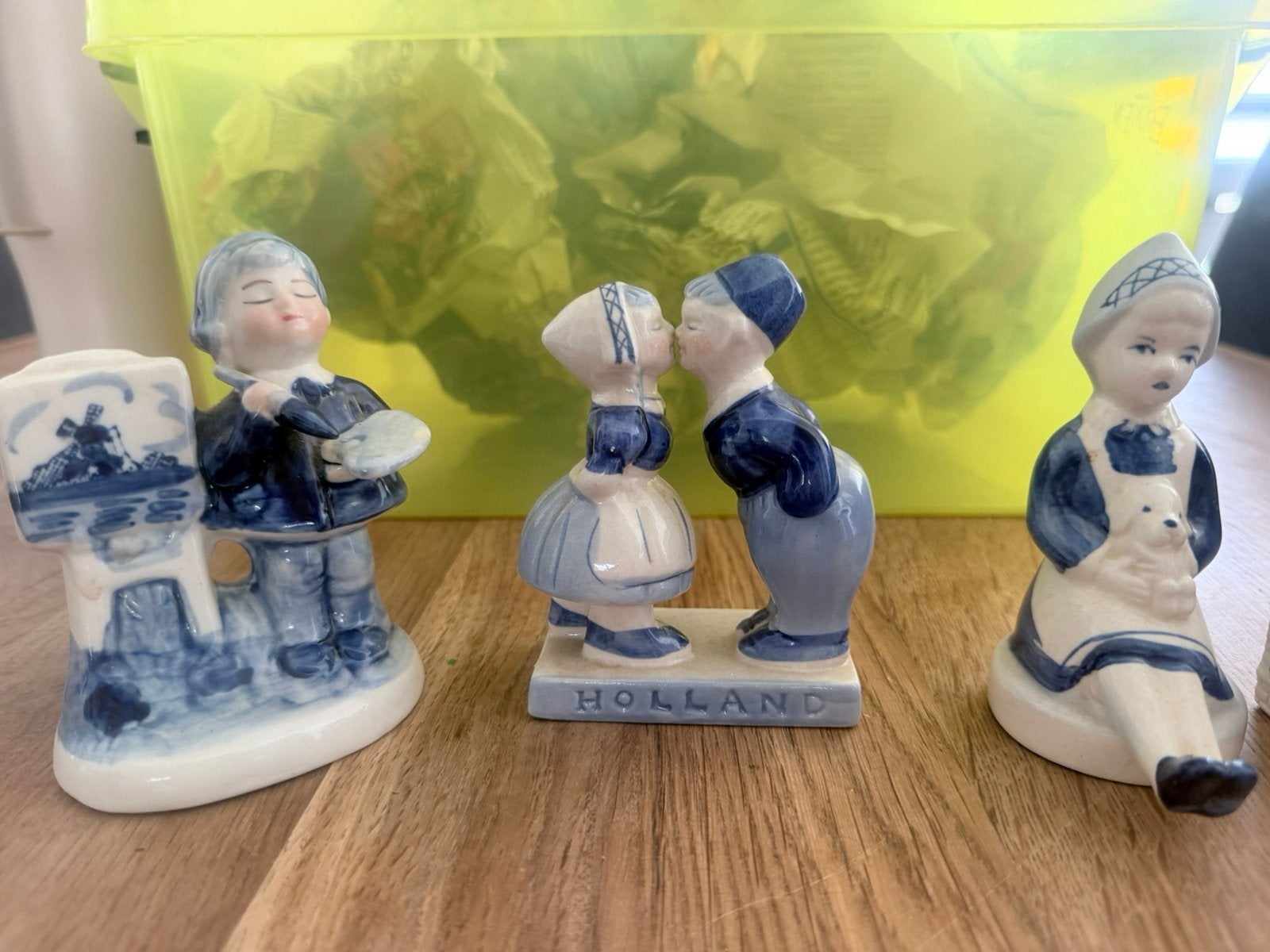 Delfst blauw poppetjes, Verzamelen, Ophalen, Zo goed als nieuw