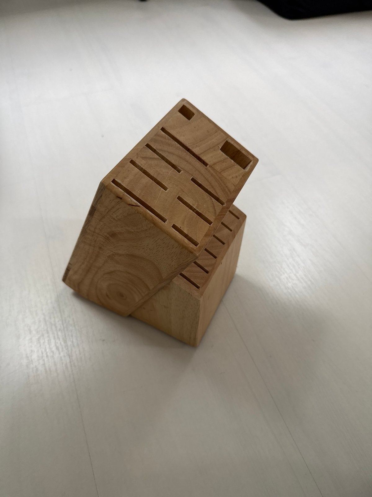 Houten messenblok - Gebruikt, Hout, Ophalen of Verzenden, Bruin, Overige typen