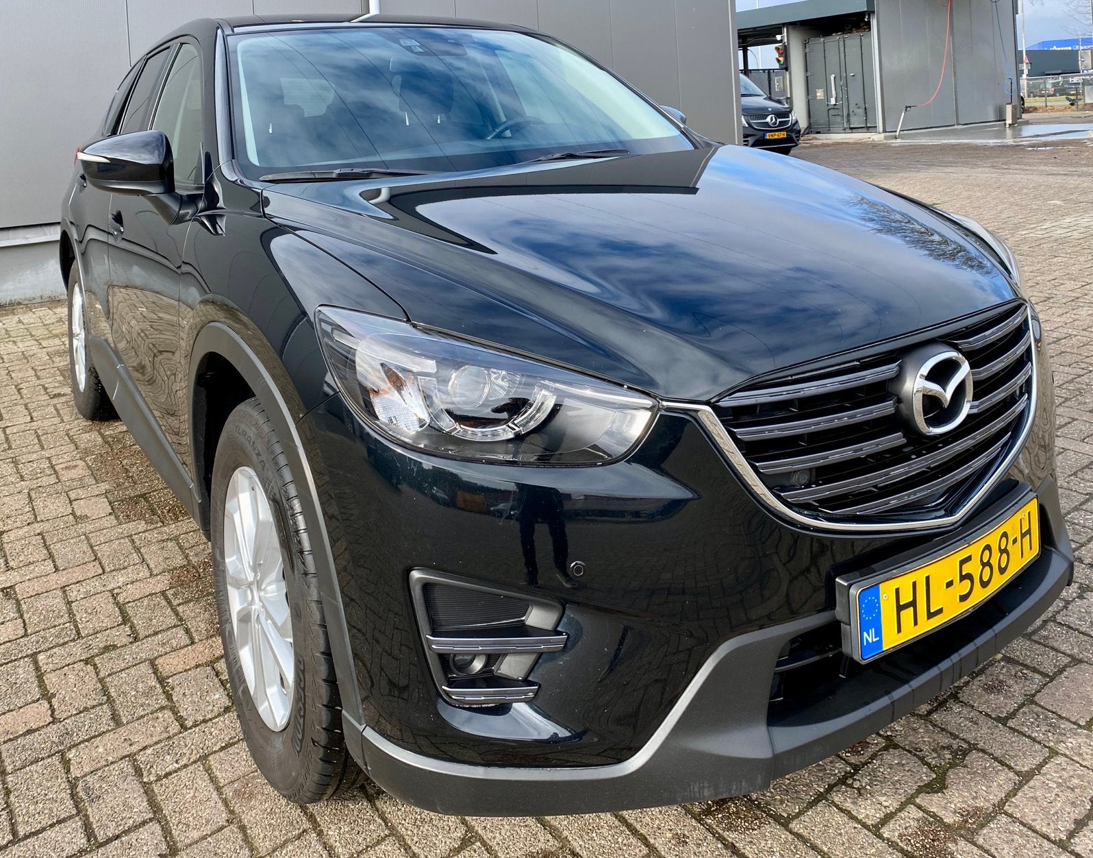 Mazda CX-5 2.0 Skyactiv-g 165pk 2WD Aut 2015 Zwart, Auto's, 1998 cc, 1800 kg, Zwart, 4 cilinders