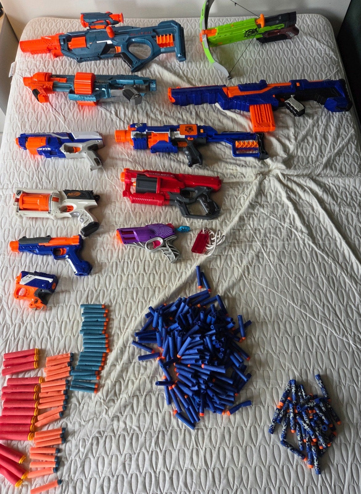 Mega Nerf Pakket – 11 Blasters + honderden pijltjes, Ophalen of Verzenden, Gebruikt