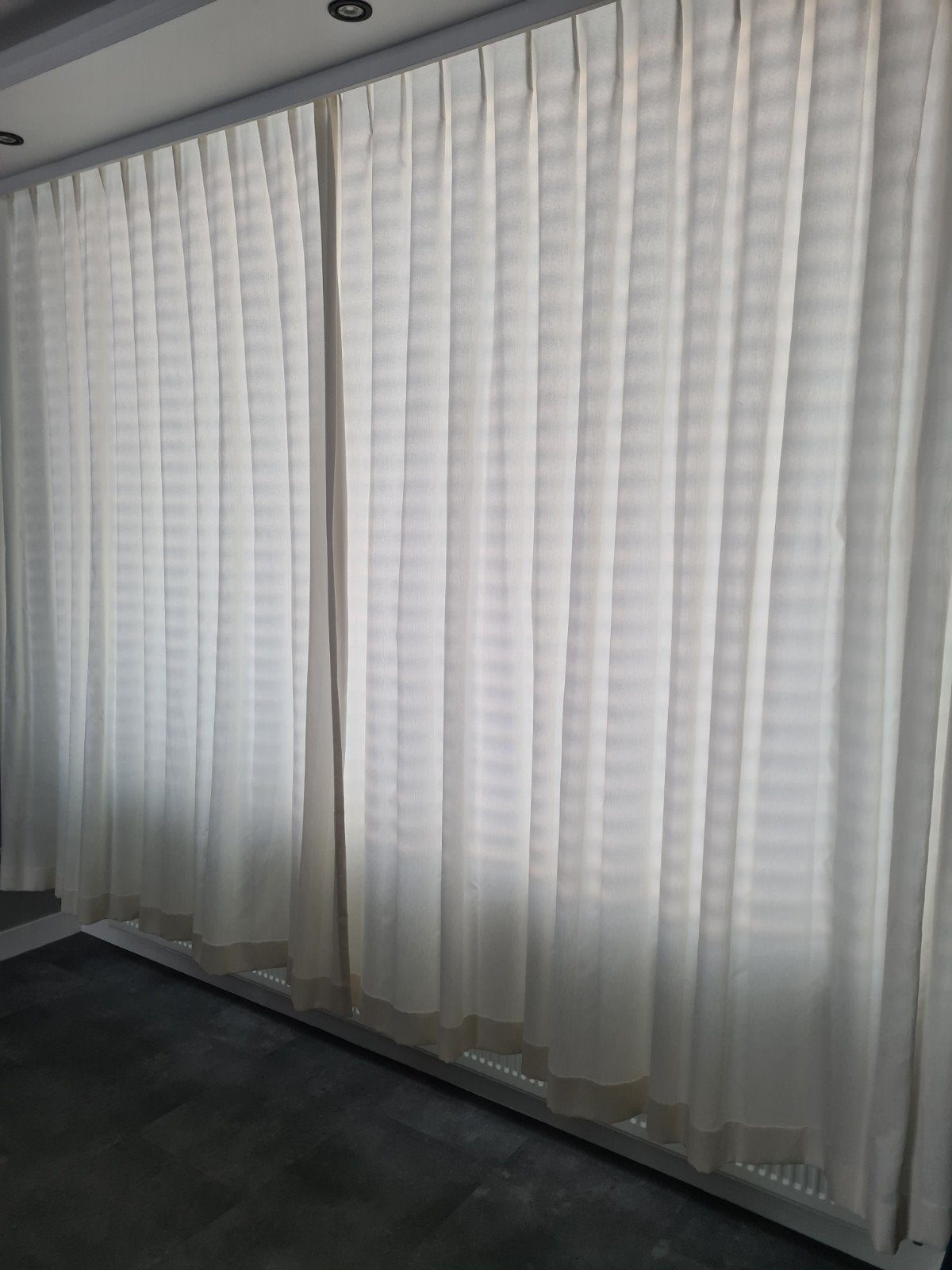 Crèmekleurige overgordijnen Kwantum (235x330cm), Ophalen, Kwantum, Crème, Gebruikt