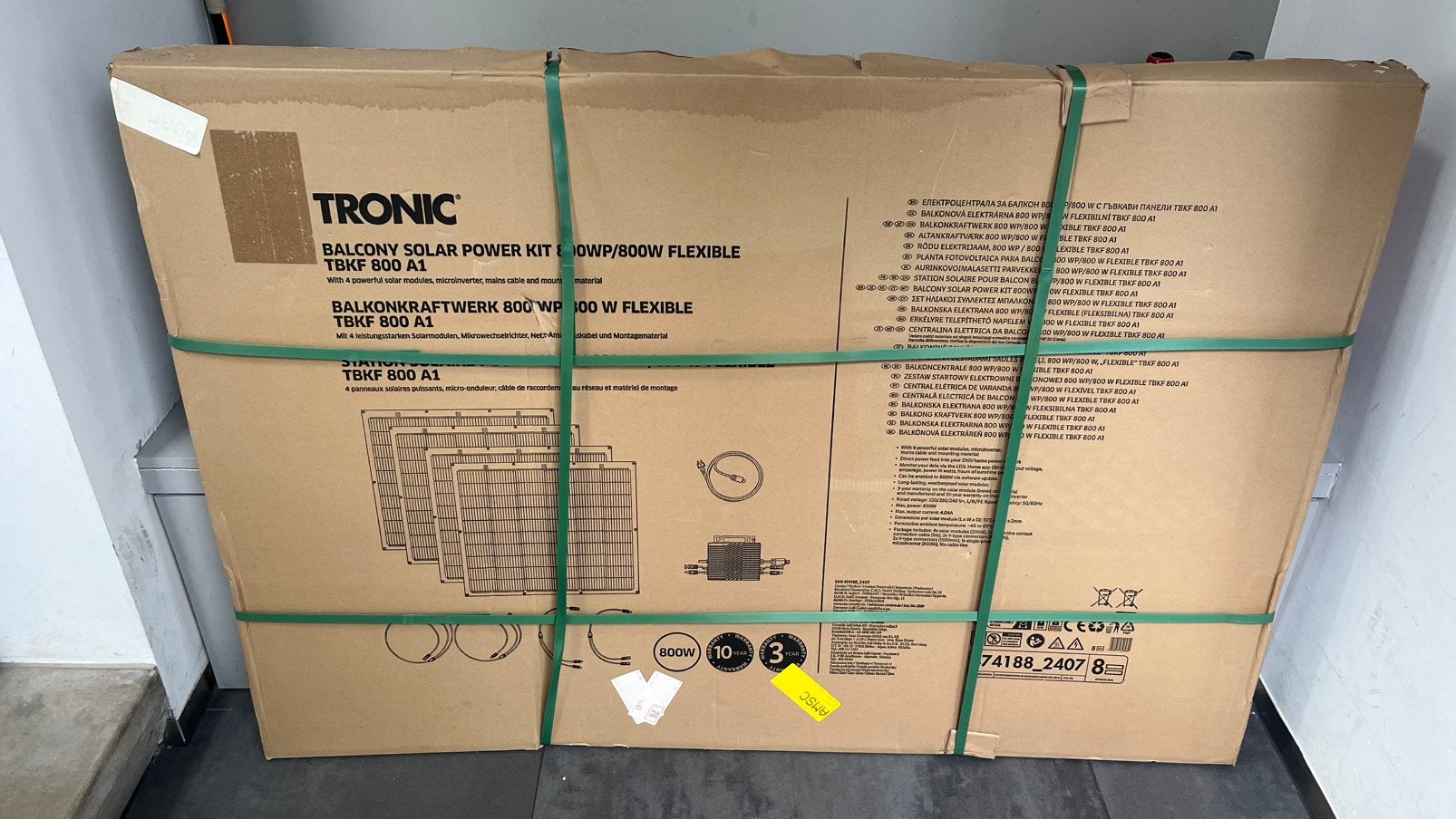 Vier TRONIC zonnepanelen 800 Wp nieuw in doos, Ophalen of Verzenden, Zo goed als nieuw