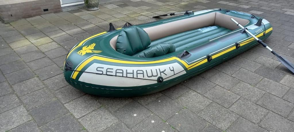 Intex Seahawk rubberboot, 4 personen, Ophalen of Verzenden, Gebruikt, Overige typen