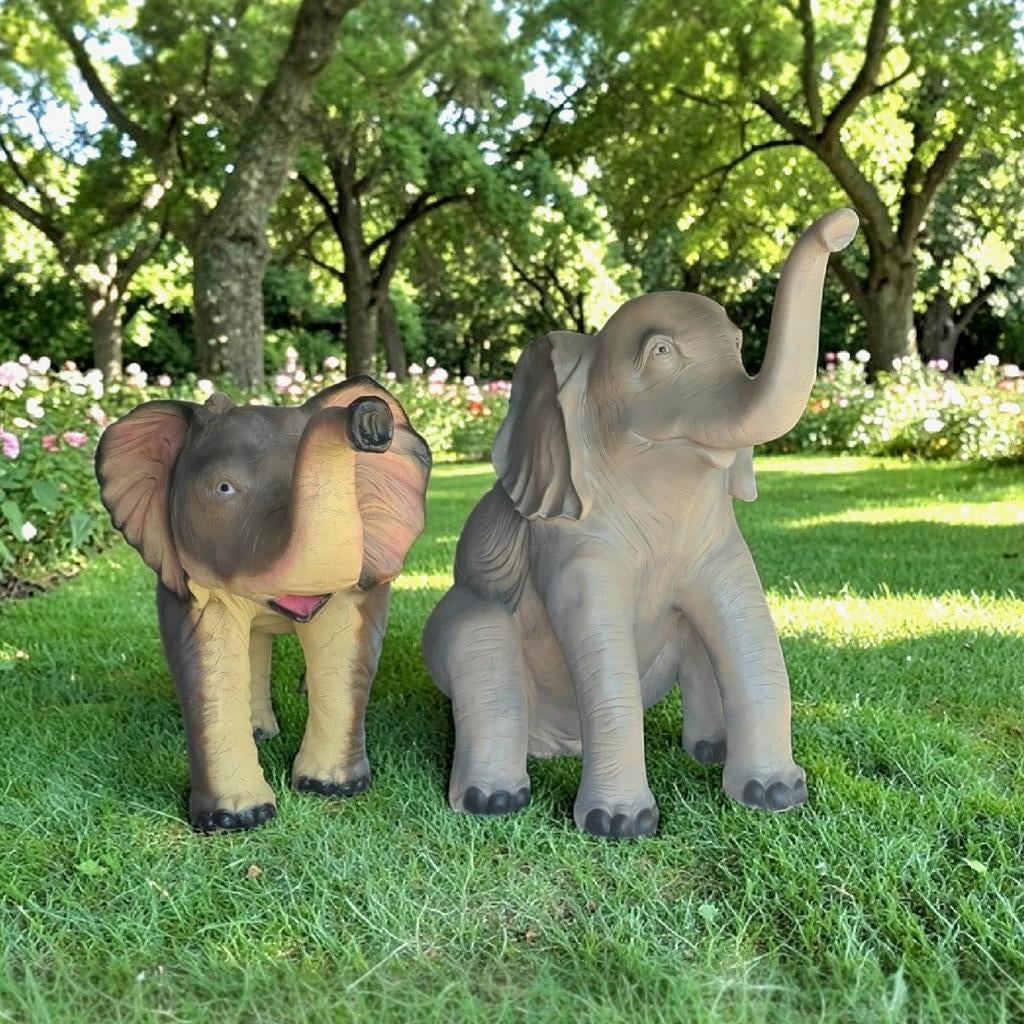 Tuinbeelden polyester gorilla, olifant beeld nijlpaard, Ophalen, Nieuw, Kunststof, Dierenbeeld