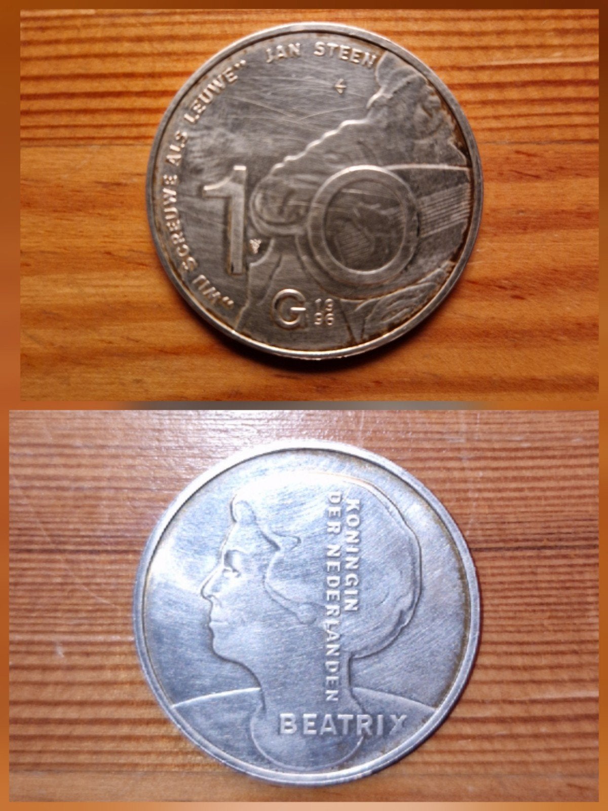 Zilveren Tientje (Zie Omschrijving),, Verzenden, Koningin Beatrix, 10 gulden