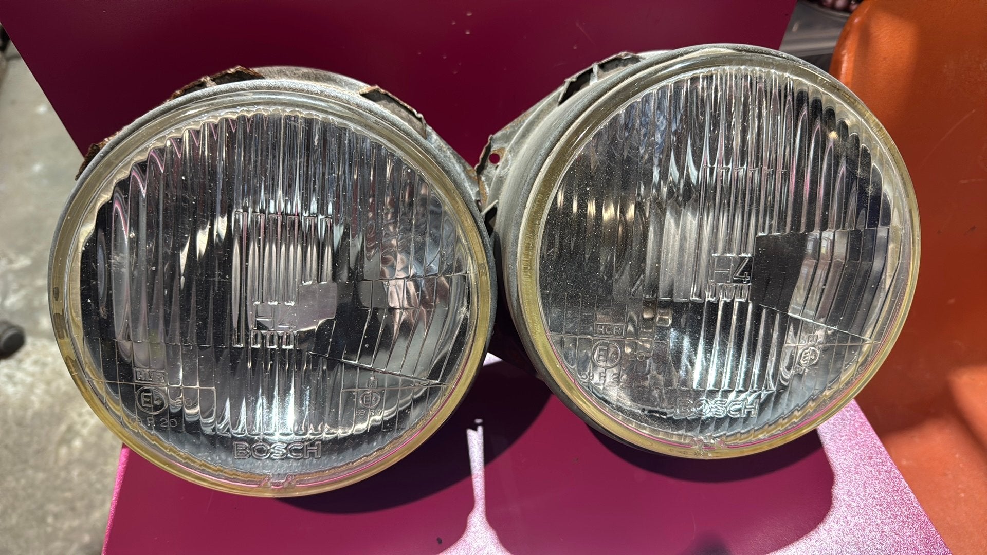 Kadett c1 h4 koplampen bosch, Ophalen of Verzenden, Gebruikt, Oldtimer onderdelen