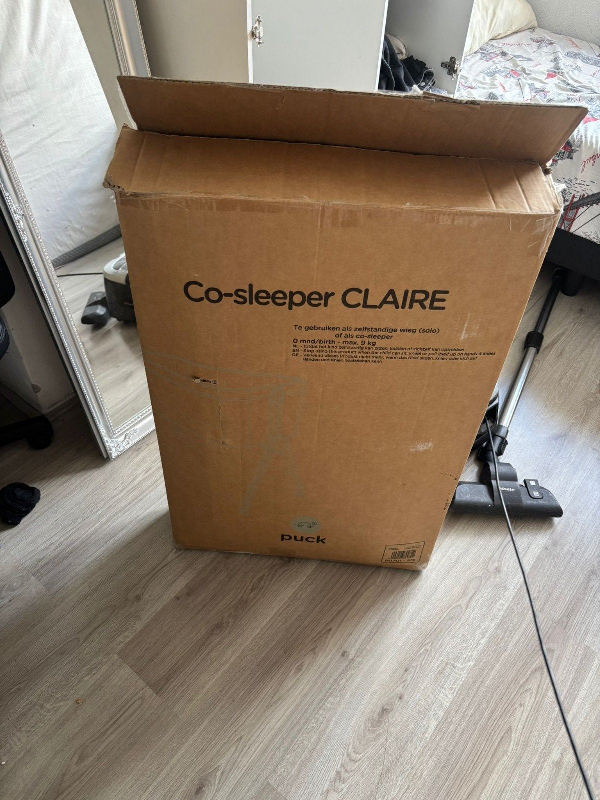 Baby co-sleeper / babybedje Claire – Zo goed als nieuw, Kinderen en Baby's, Nieuw, Ophalen of Verzenden, Hoogslaper of Stapelbed